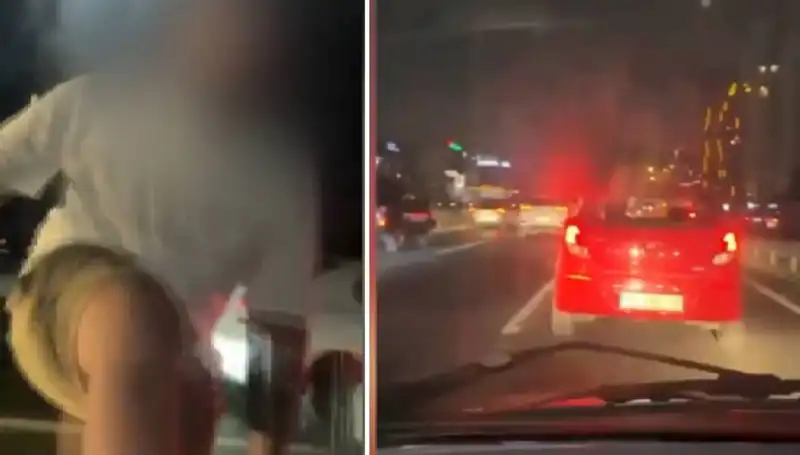 Trafik Magandası Göz Göze Geldi: Kaza Dehşeti Kameralara Yansıdı
