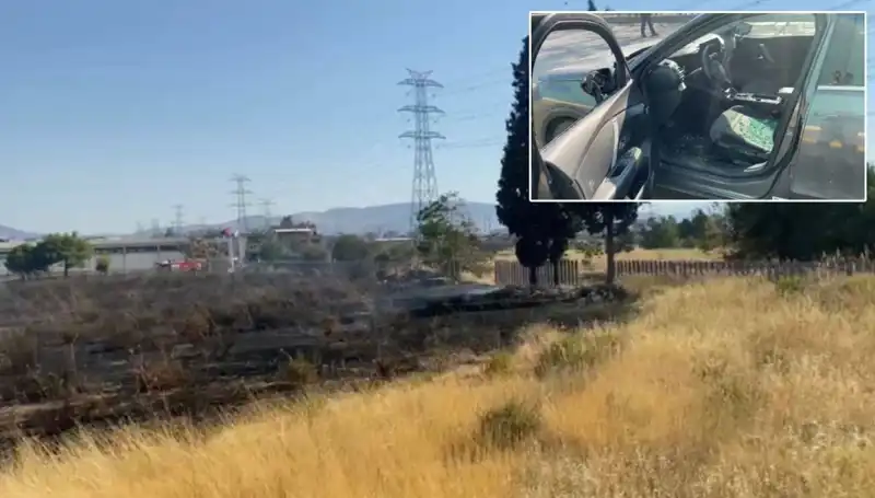 İzmir’de Otluk Alanda Başlayan Yangın, AVM Otoparkına Sıçradı!