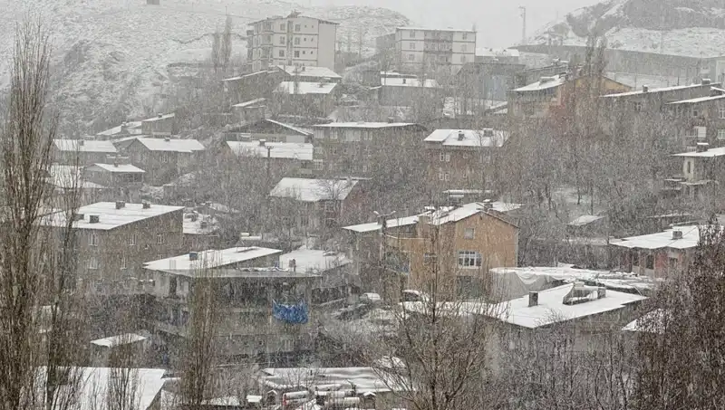 Hakkari'de Nisan Ayında Beklenmedik Kar Yağışı Hayatı Olumsuz Etkiledi